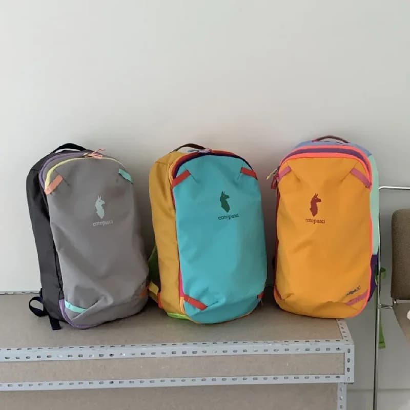 20L Durable Double Shoulder Backpack Vibrant Dopamine Camel Color Design Unisex Student School Bag Versatile Daily Commute Trave