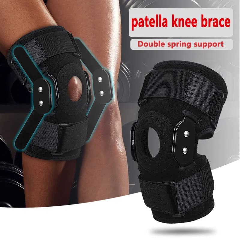 1 pz regolabile incernierato ginocchiera supporto per ginocchio avvolgere per rotula menisco lacrima tendine rotuleo supporto sollievo dal dolore ceppi distorsioni
