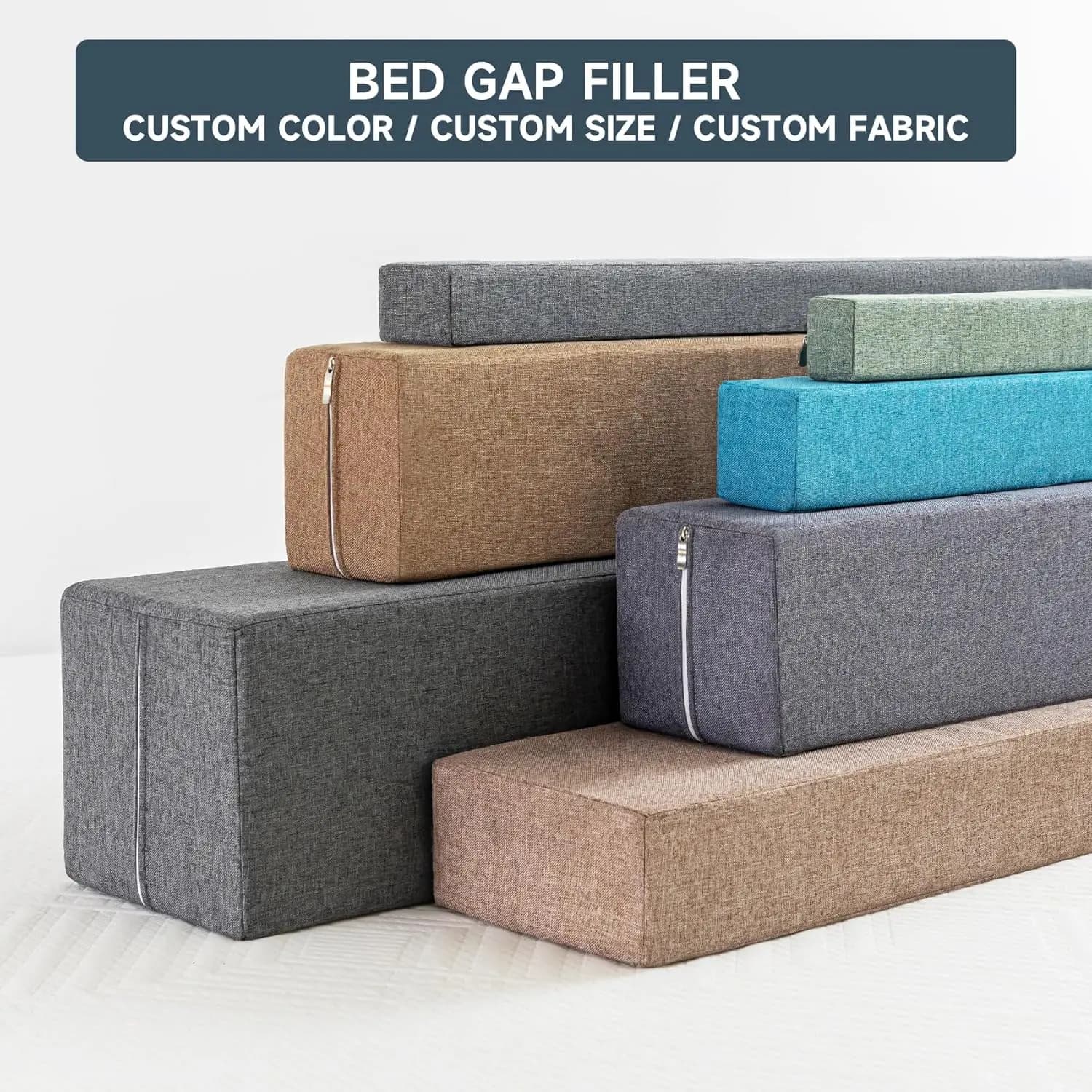 Custom Mattress Bed Gap Filler Bed Extender Headboard Pillow Closed Gap between Mattress Headboard and Wall Bed Cushion Sofa Pad
