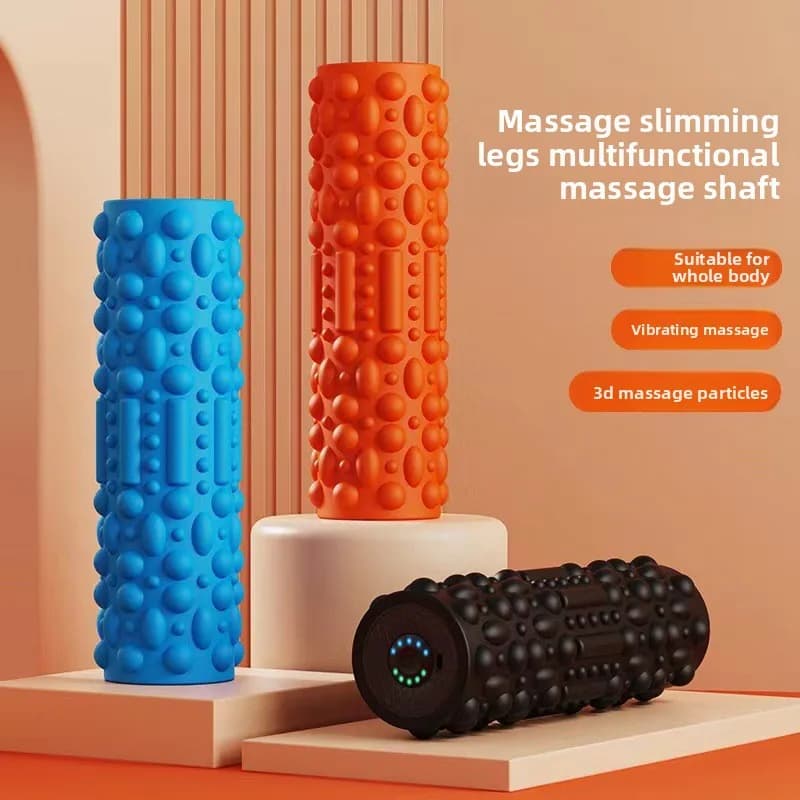 Electric Foam Roller Muscle Relaxing Belle legs Langya Massage Stick Roller Sports equipment for fitness Vibrating column for yoga