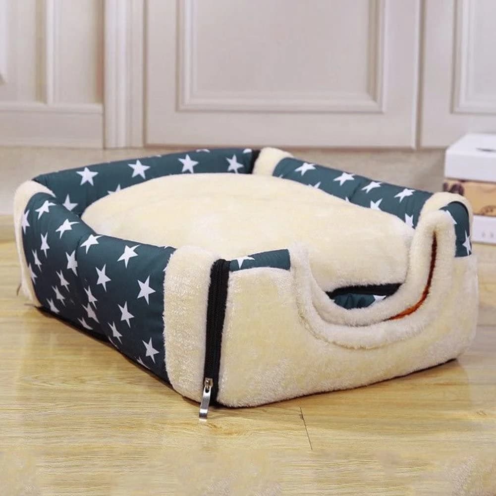 F-3C Soft and warm star model 2 in 1 Nest for pets Anti-slip Dog bed and cats Winter Folding Soft and cozy Sleeping Bag Carpet Bearings