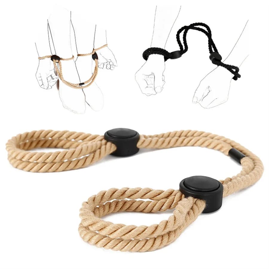 Giocattoli del sesso strumenti schiavo erotico regolabile Bdsm Bondage Restraint Rope manette polso flirtare Fetish giochi per adulti giocattolo del sesso
