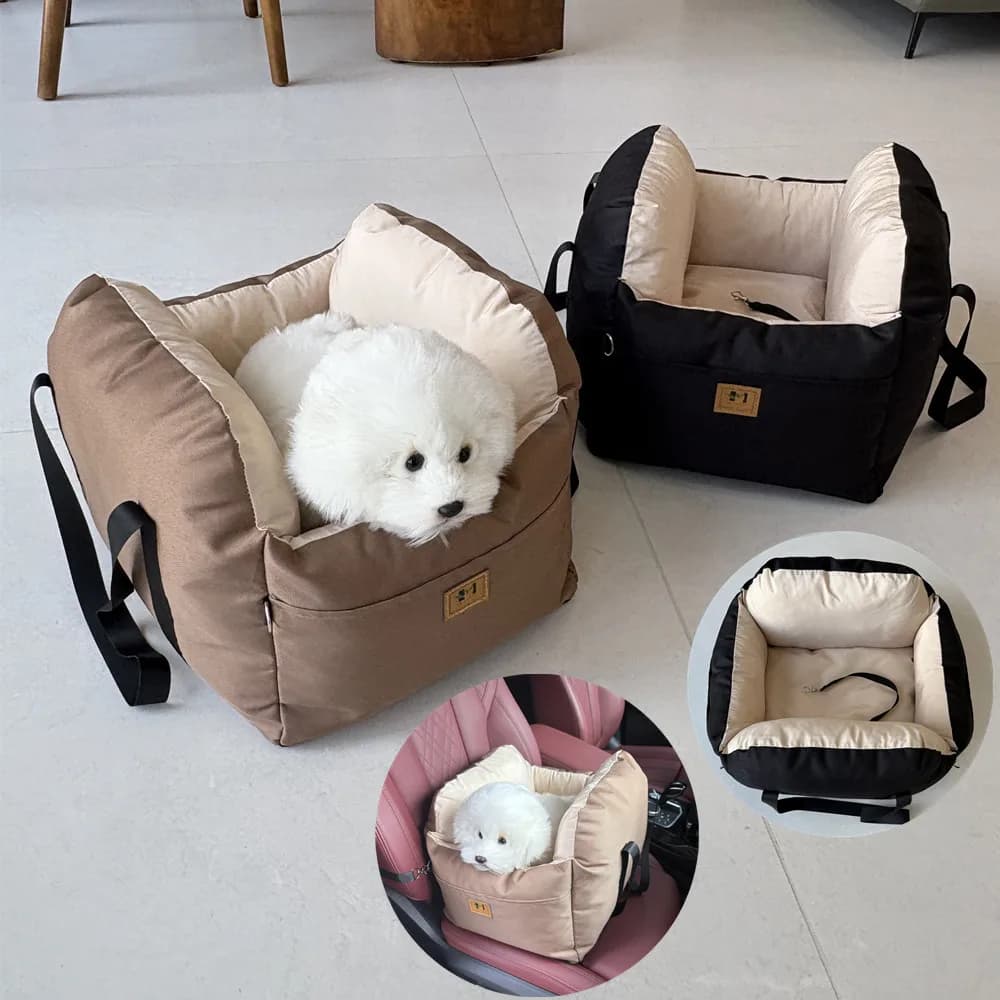 Coprisedile per auto per cani da compagnia Tappetino per nido per cuccioli impermeabile di sicurezza Trasportino per gatti Morbido comfort Sedile per auto per cani da viaggio Letto Lavabile Trasportino per animali domestici