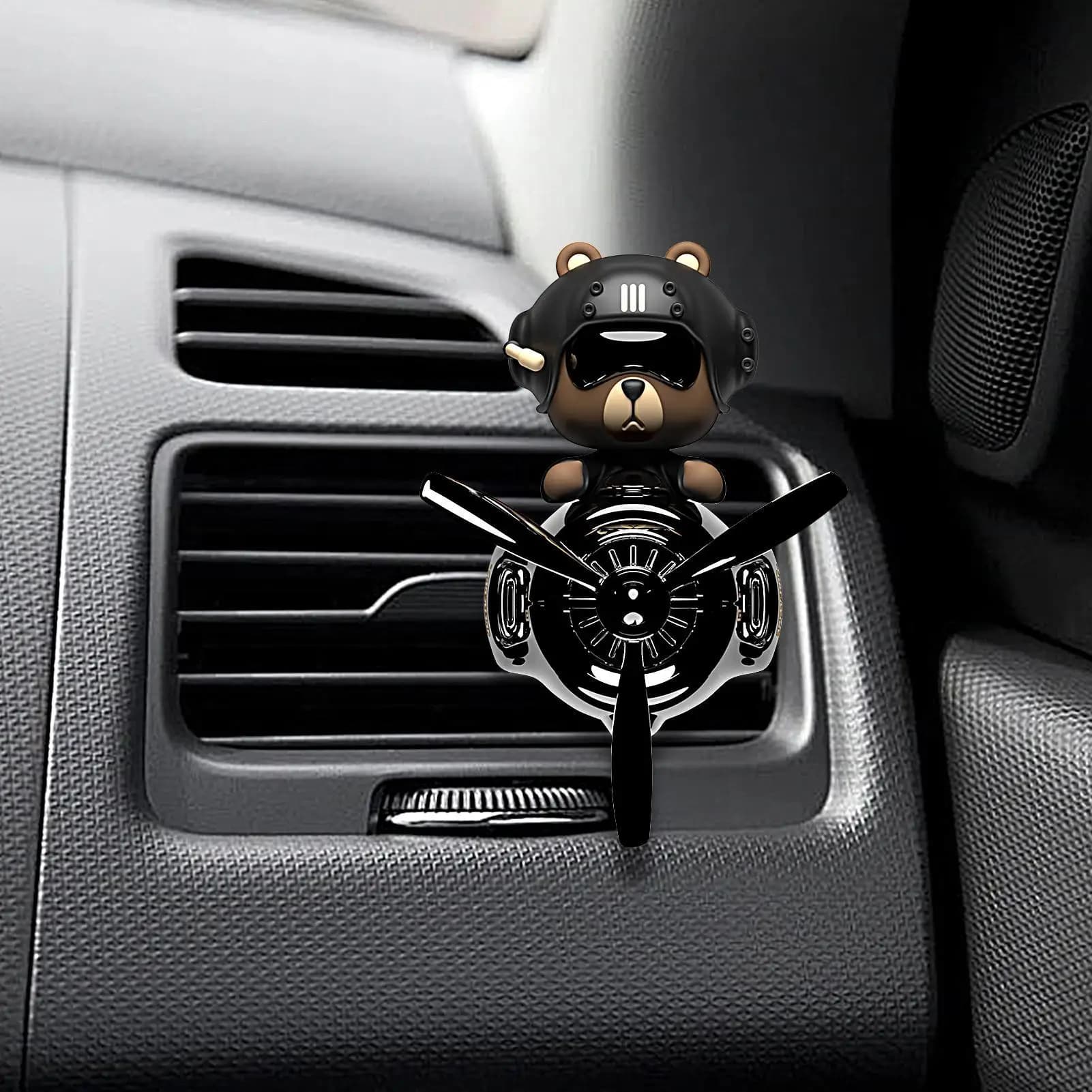 Aereo Deodorante per auto Orso Diffusore per aromaterapia Clip di sfiato Elegante arredamento per automobile Fragranza per auto carina per rilassarsi e rimuovere