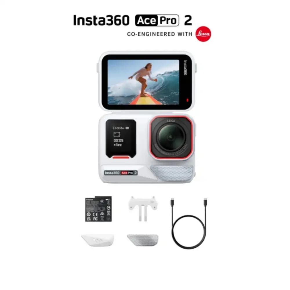 8K Waterproof Action Camera Co-Engineered with Leica, 1/1.3" Sensor, Insta360 Ace Pro 2 -Leading Low Light