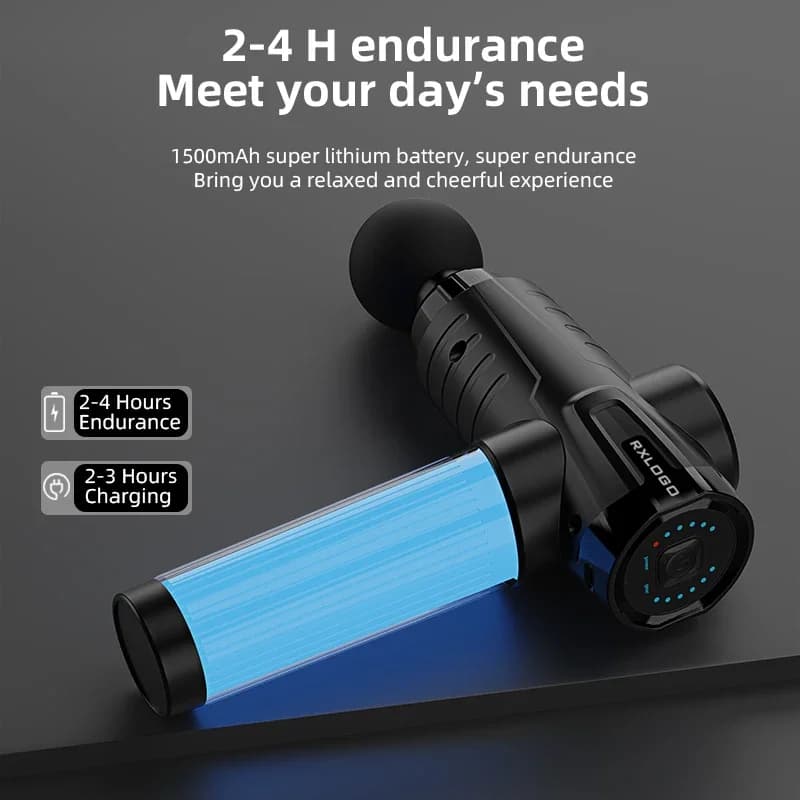 --- 6 Head Rechargeable Portable Wireless Portable Electric Body Massage Face Massage With Deep Fabric Massage Gun