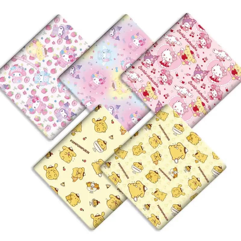 Sanrio DIY fabric 140x50CM cotton fabric Patchwork Tissue Kid Home Textile Sewing Doll Dress Curtain Polyester cotton Fabric