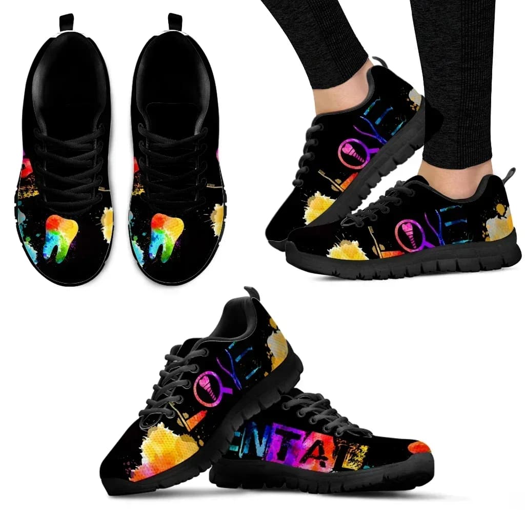 Nuove Sneakers Casual da Uomo con Lacci, Scarpe da Donna con Stampa Cartone Animato Galaxy/Dentale/Dentista, Calzature di Marca