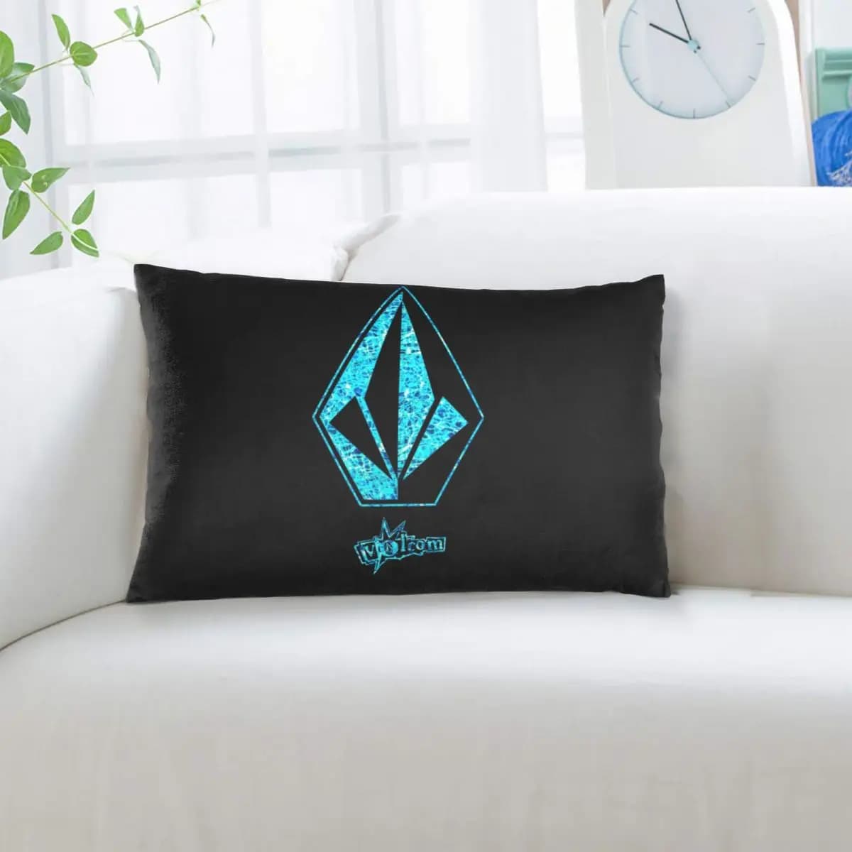Fodera per cuscino rettangolare Half Diamond Volkom, decorazione per camera da letto, letto, casa, comfort, cuscino decorativo