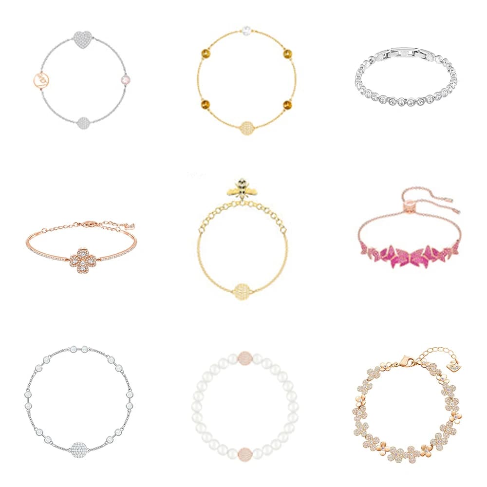 Nuovo Bracciale in Oro Rosa con Diamanti a Forma di Trifoglio, Bracciale Personalizzato con Ape in Oro Rosa, Accessori