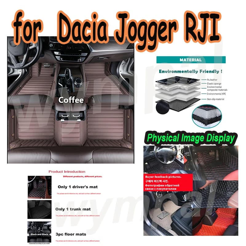 LUSSO For Dacia Jogger RJI 2021 2022 2023 Car mat Covers Flooring