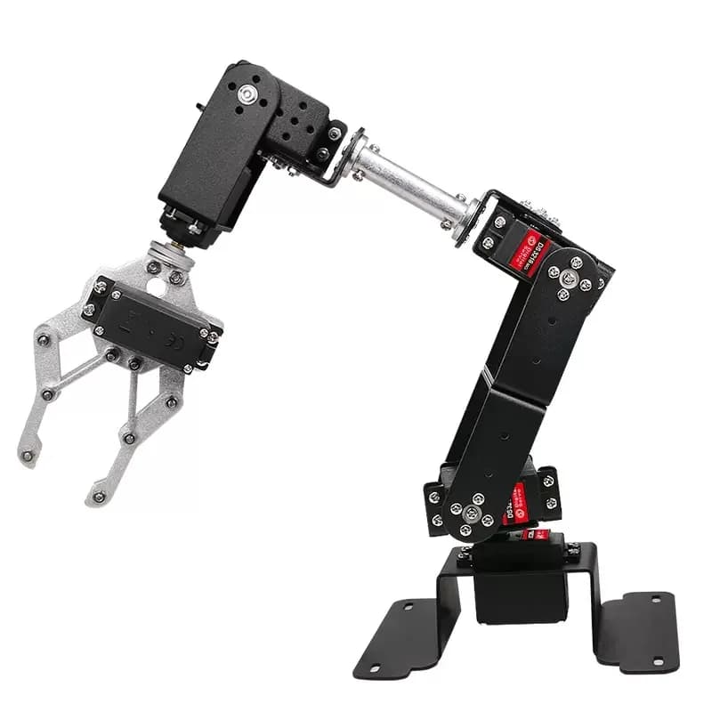 6 DOF Robot Manipulator MG996 Metal Alloy Mechanical Arm Clamp Claw Kit For Arduino Robot DIY Ki for ESP32 Programmable