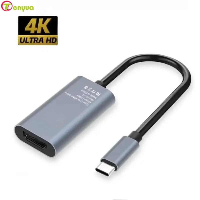 Adattatore da TIPO C a HD 4K 60Hz Cavo convertitore USB C USB3.1 maschio a HDTV femmina per laptop Tablet TV MacBook