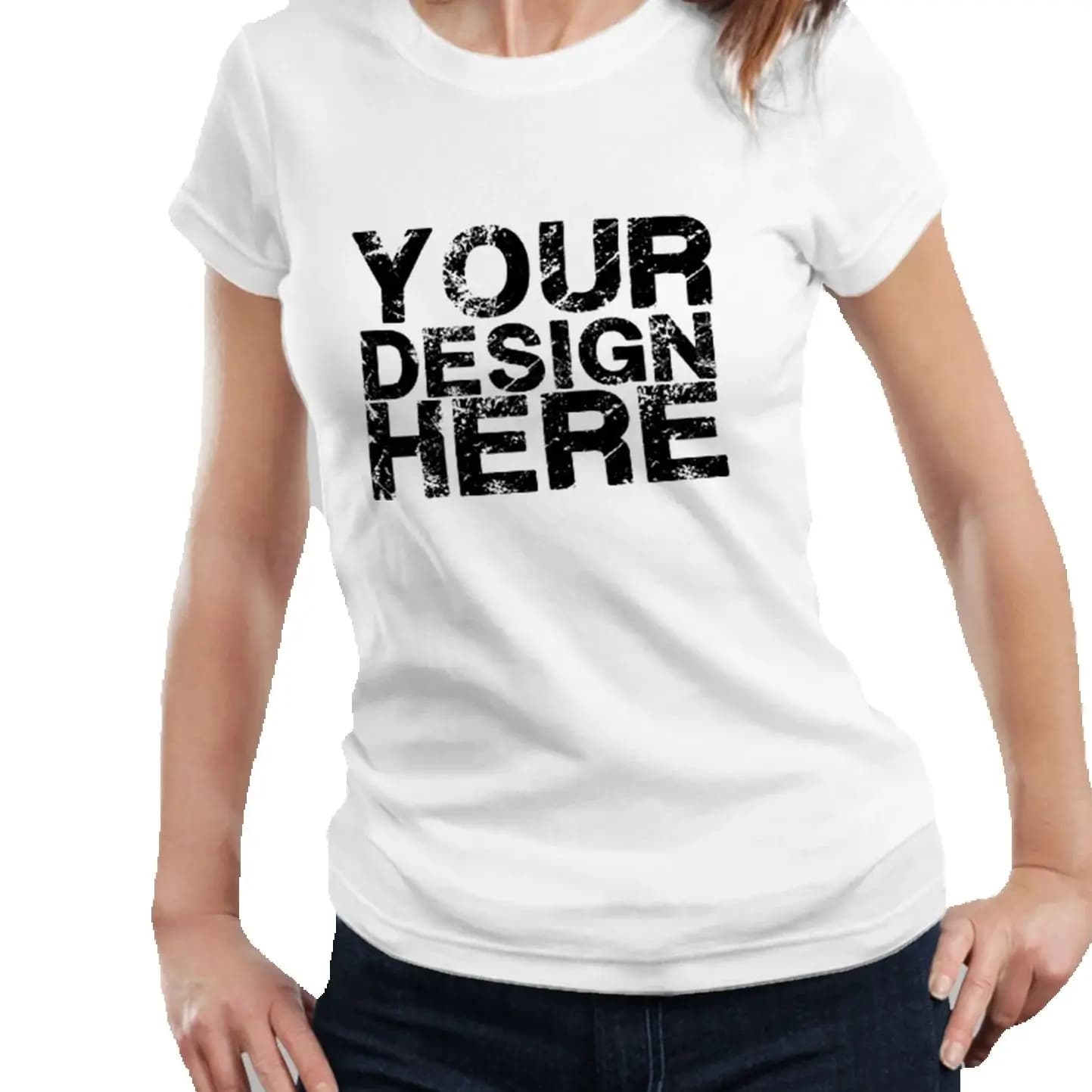 Magliette Personalizzate con Design, Testo o Logo a Scelta, T-Shirt Unisex 100% Cotone, Comoda Maglietta a Maniche Corte, Top Casual