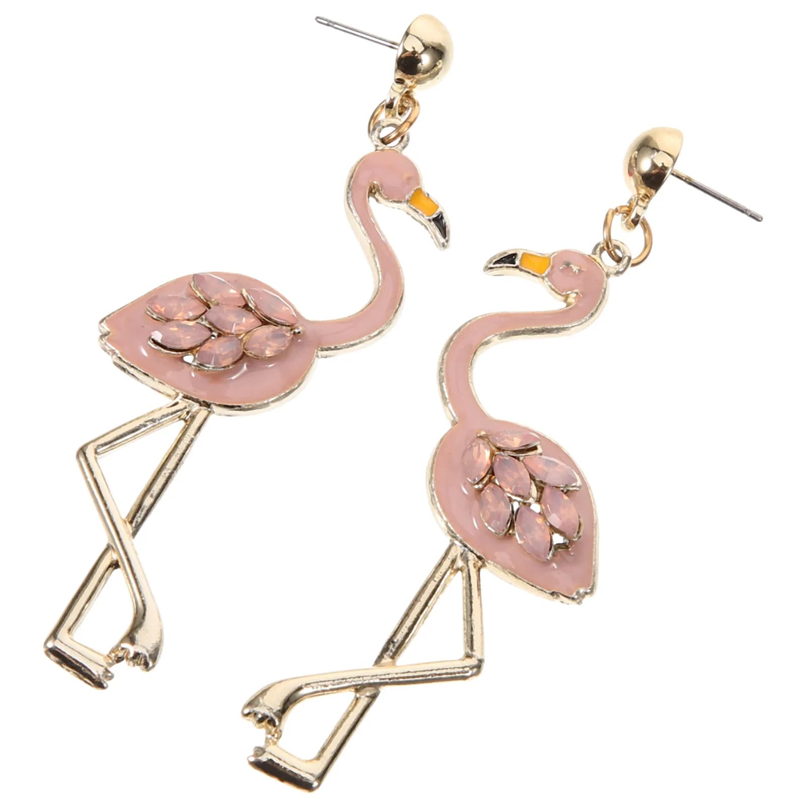 1 Paio di Orecchini Pendenti a Forma di Fenicottero, Gioielli alla Moda per Donne, Regalo Delicato sulla Pelle, Colorati e Accattivanti