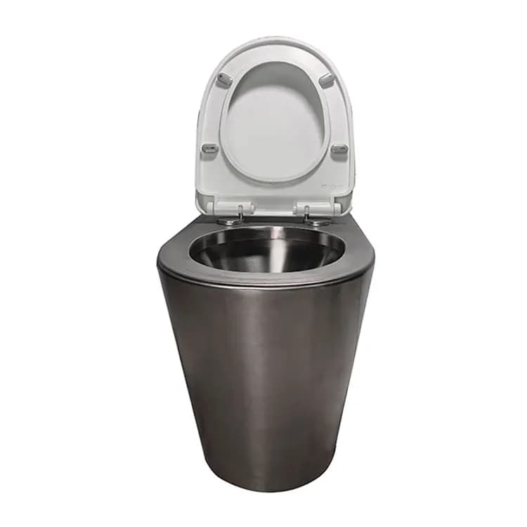 Smart Electric Toilet with Hidden Tank, Smart Electric Seat for Bath and Hotel, Stainless Steel Style with Integrated Grip