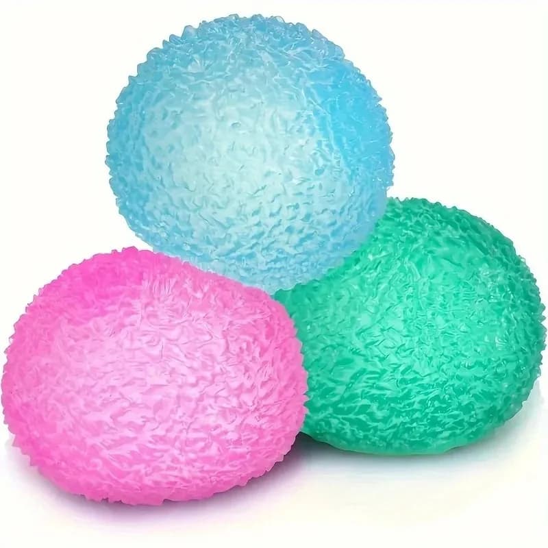 Palline antistress squishy Texture multicolore Palla di ghiaccio Giocattolo da spremere per bambini Giocattolo sensoriale silenzioso per adulti Regalo di Natale di Halloween