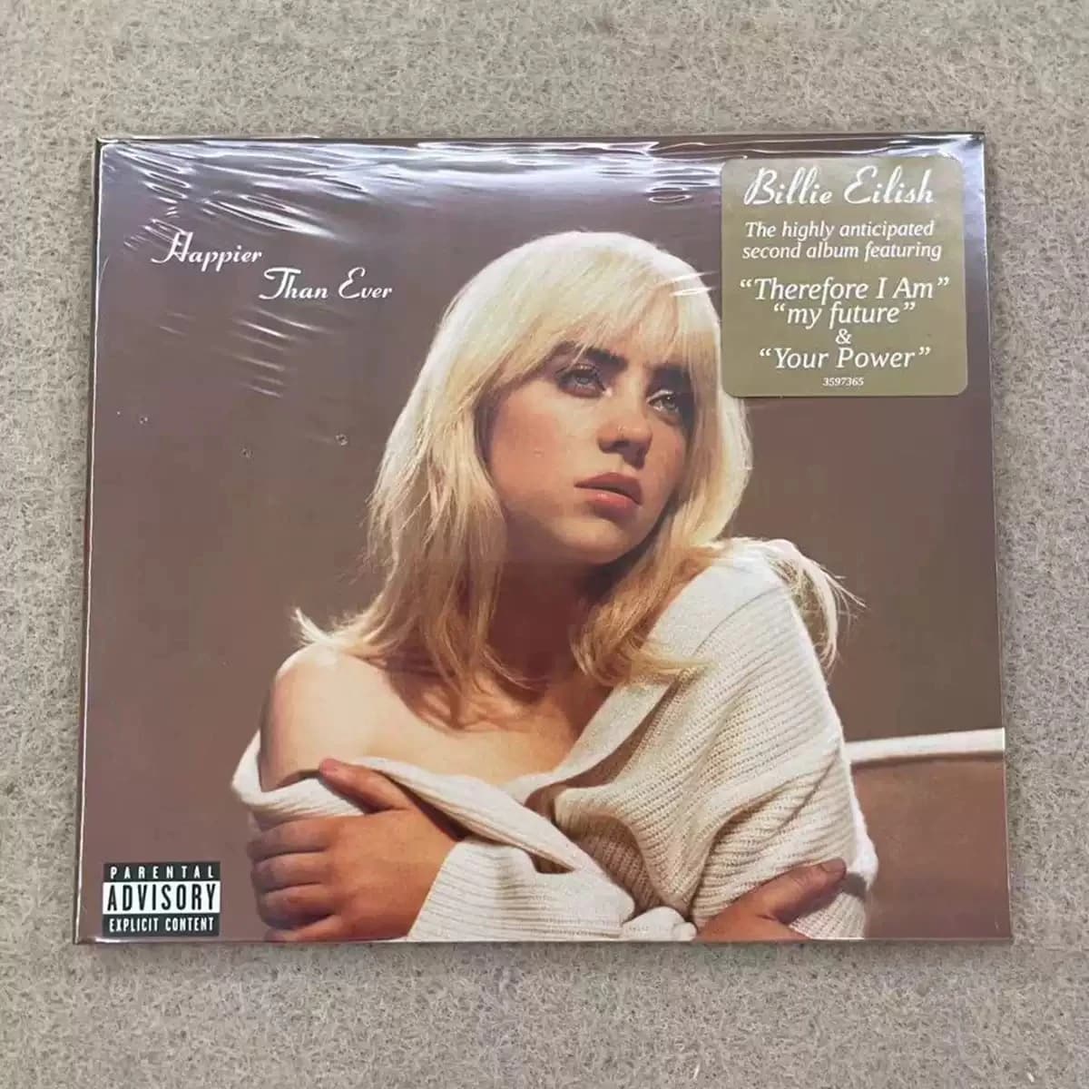 Modern Pop Music CD Cozy Warm Tone Close-up Artist Portrait Printed Cover Premium Collectible Disc for Contemporary Pop Fans