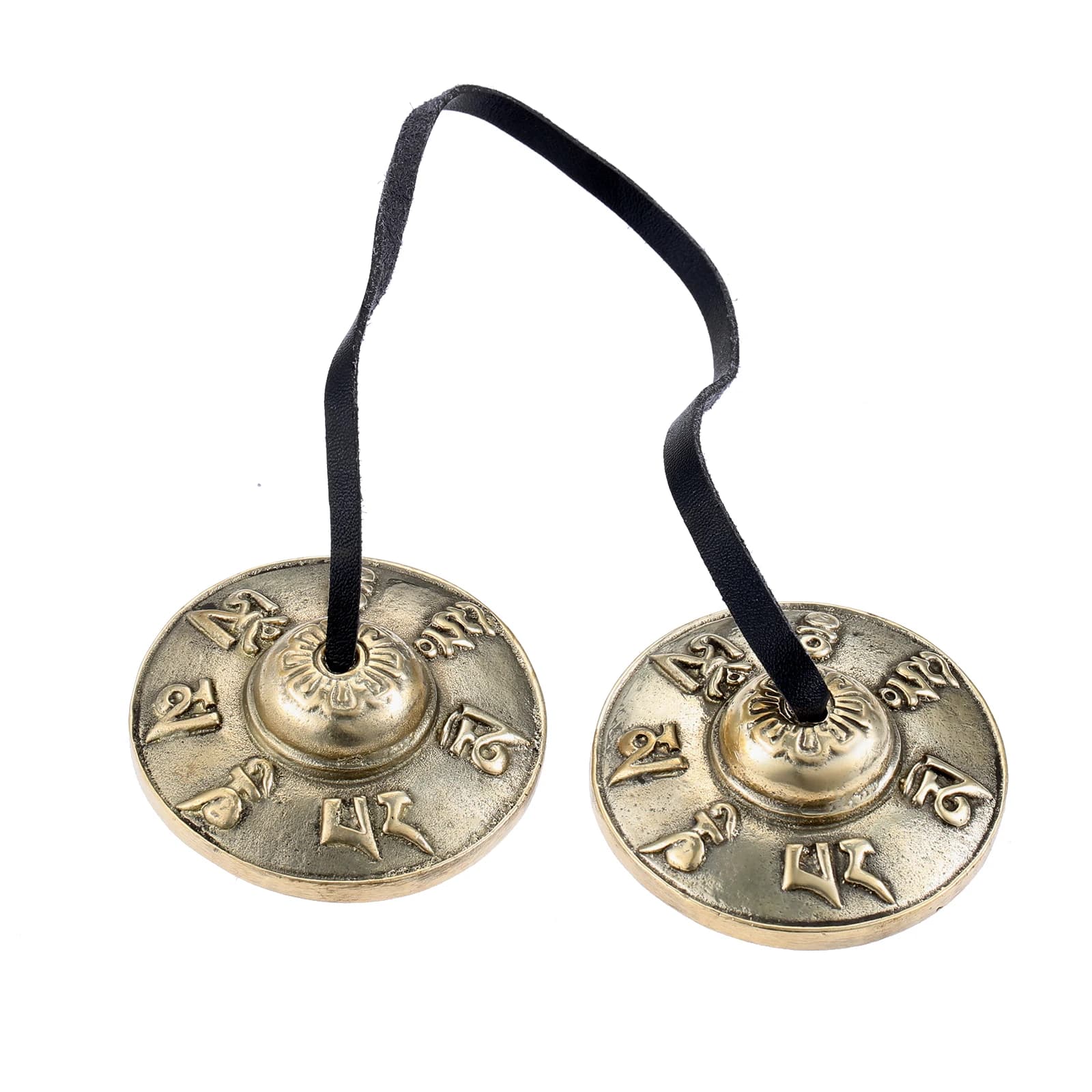 6.5cm Tibetan Tingsha Cymbals Meditation Sanskrit Brass Chime Bell for Spiritual Healing Mindfulness Yoga Buddhist Sound Therapy