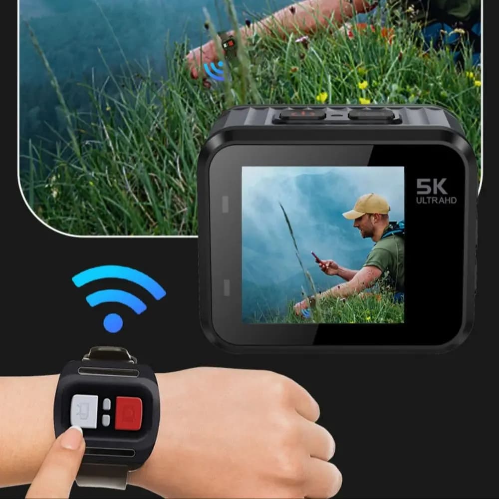 170 ° DVR camera with 5K 4K30FPS wireless camera Action Touch LCD EIS 30M Zoom waterproof