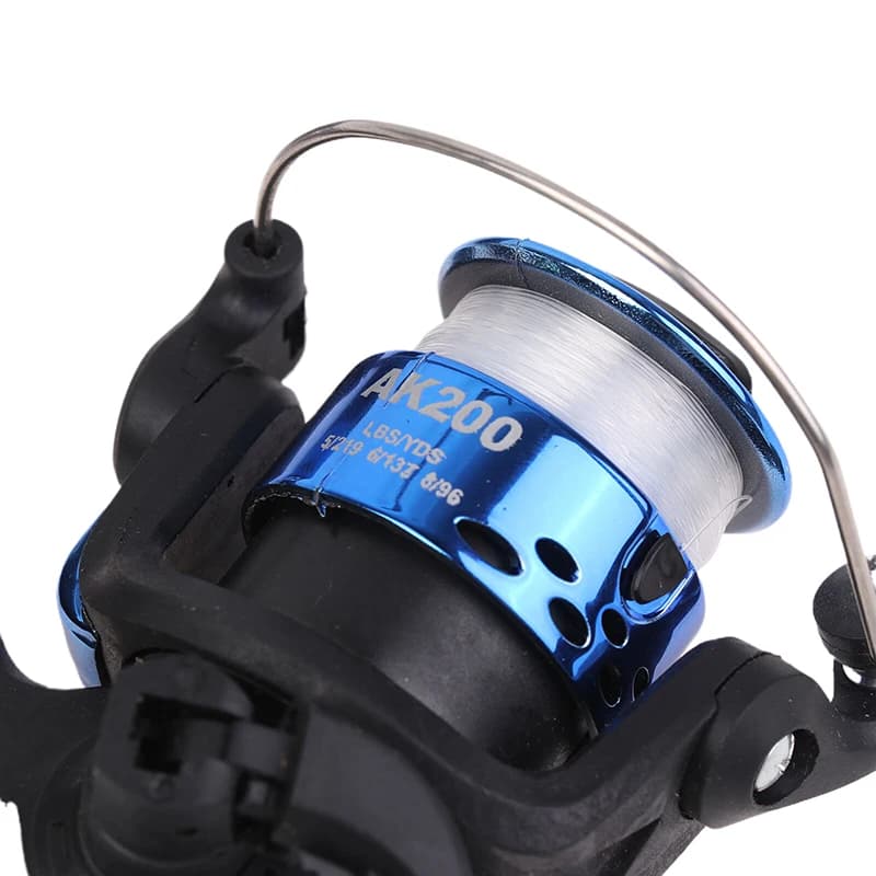 Canna da Pesca Telescopica 1.8M con Mulinello da Spinning, Set Portatile per Pesca in Mare, Canna da Lancio Remoto in Fibra di Vetro