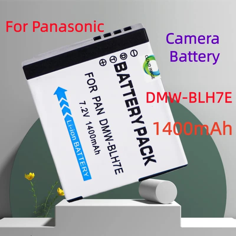 Batteria al litio o caricabatterie DMW-BLH7E DMW BLH7 da 1400mAh per fotocamera Panasonic Lumix DMC GM5 GM1 GM1K GF7 GF8 GF9 GF10 LX10 LX15