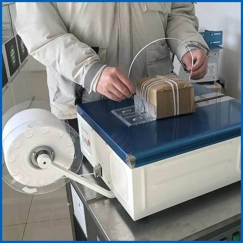 Desktop intelligent strapping machine Automatic manual strapping machine Belt strapping machine Vegetable printing candle