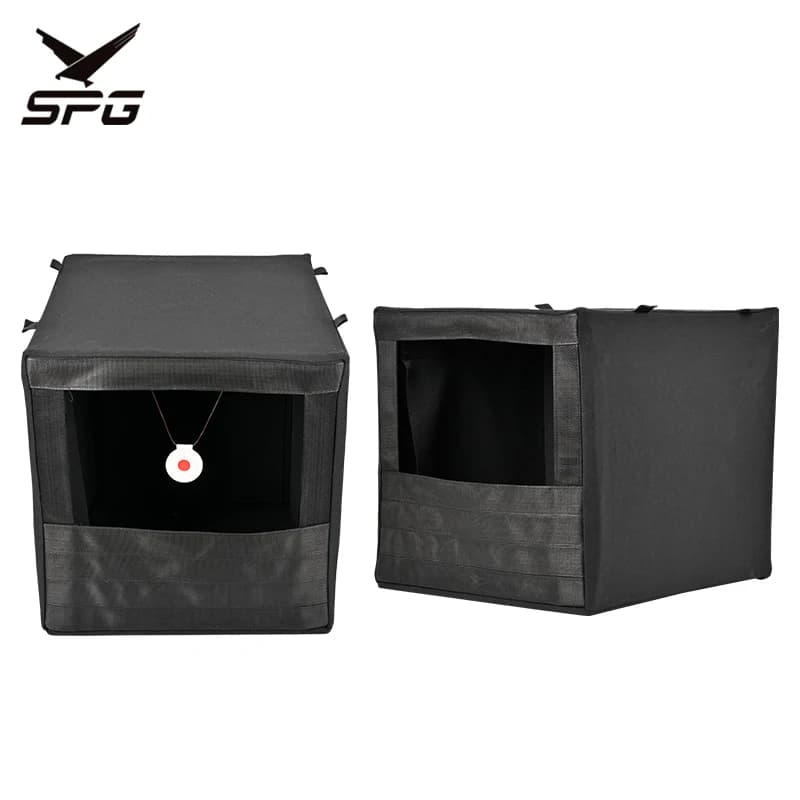 SPG Palla in acciaio Arco e freccia Bersaglio pieghevole Scatola bersaglio per fionda Pratica di caccia Accessori per tiro con l'arco competitivo