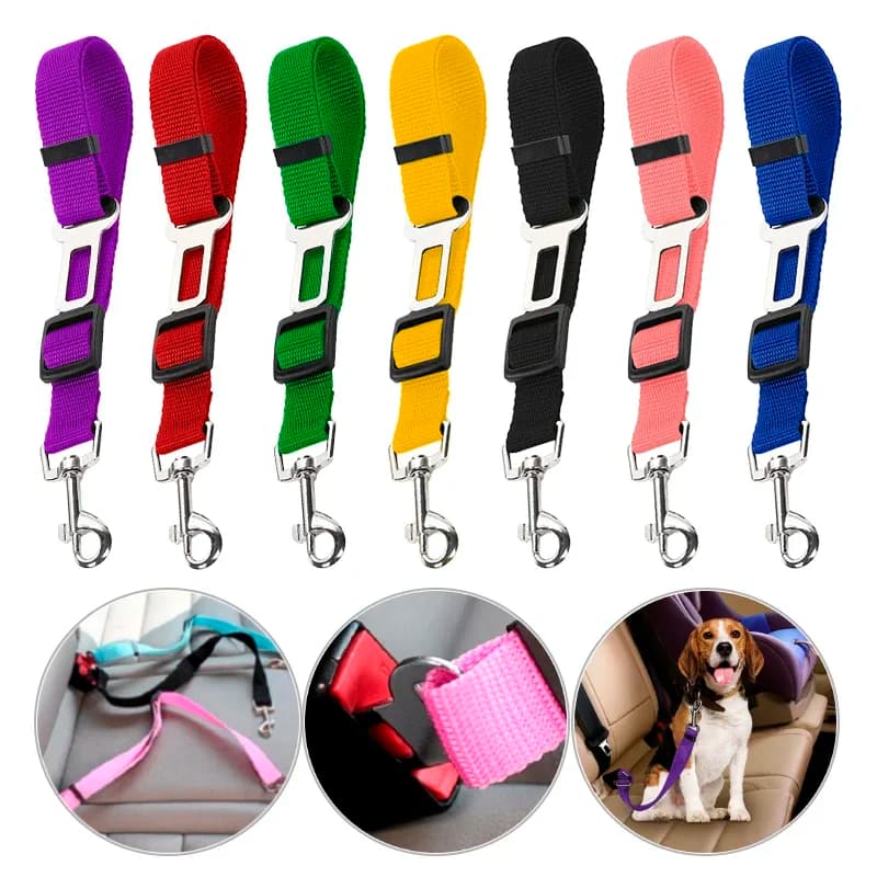 Cinture di sicurezza per auto per cani da compagnia Imbracatura per veicoli 1 pz Cucciolo Clip leader regolabile Cani Forniture Sicurezza Dropshipping Prodotti per animali domestici D0010A