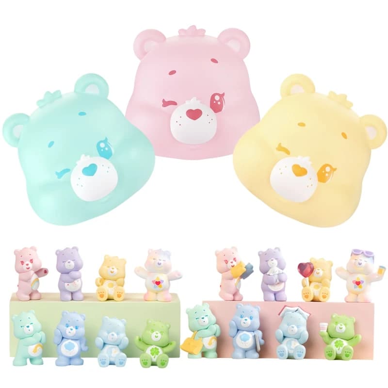 Nuovo autentico Care Bears Little Things Series Cubby Face Blind Box Action Figure Regalo carino per la serie di feste di compleanno per bambini