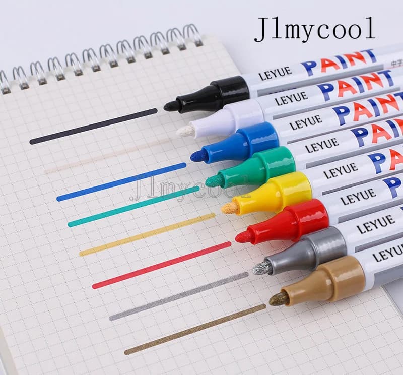 Car Scratch Repair Paint Pen Quick-Drying Waterproof Metal Touch-Up Pens, Oil-Based Marker Pens for Auto Scratch Remover