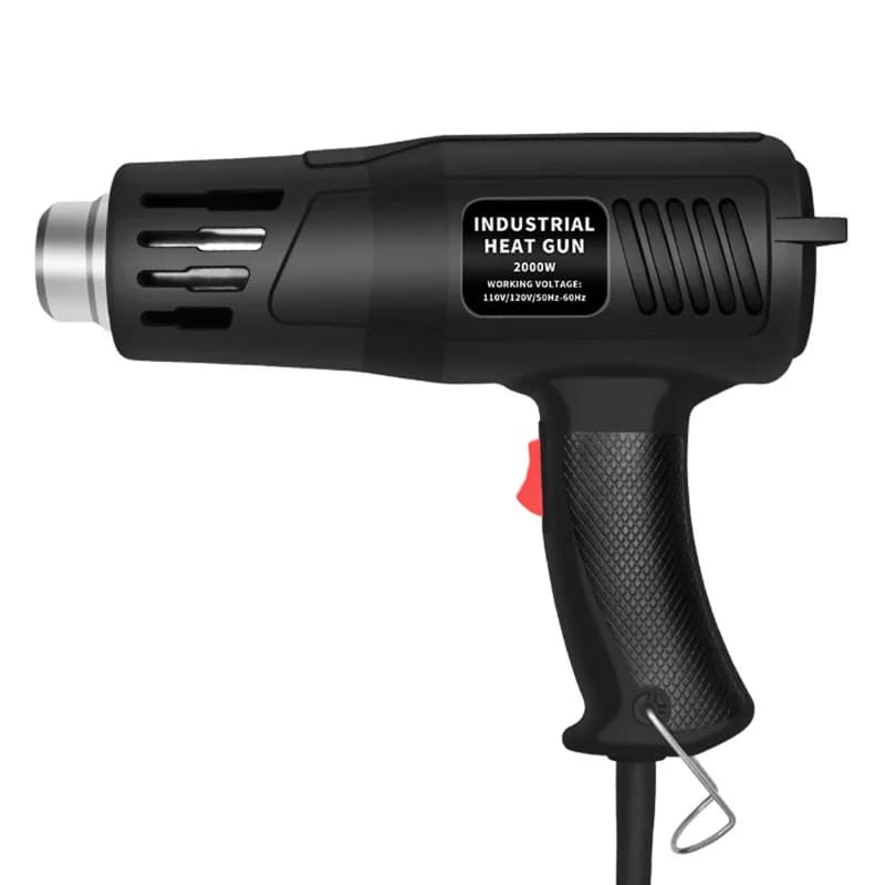 Pistola Termica per Pellicole Auto 2000W, Pistola ad Aria Calda Industriale ad Alta Potenza con Regolazione della Temperatura