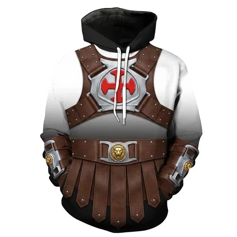 LKO Fantasia Universe For Masters He Cosplay 2026 Movie Man Hoodie Tops Men Disfraz Costume Male Halloween Carnival Party Clothe