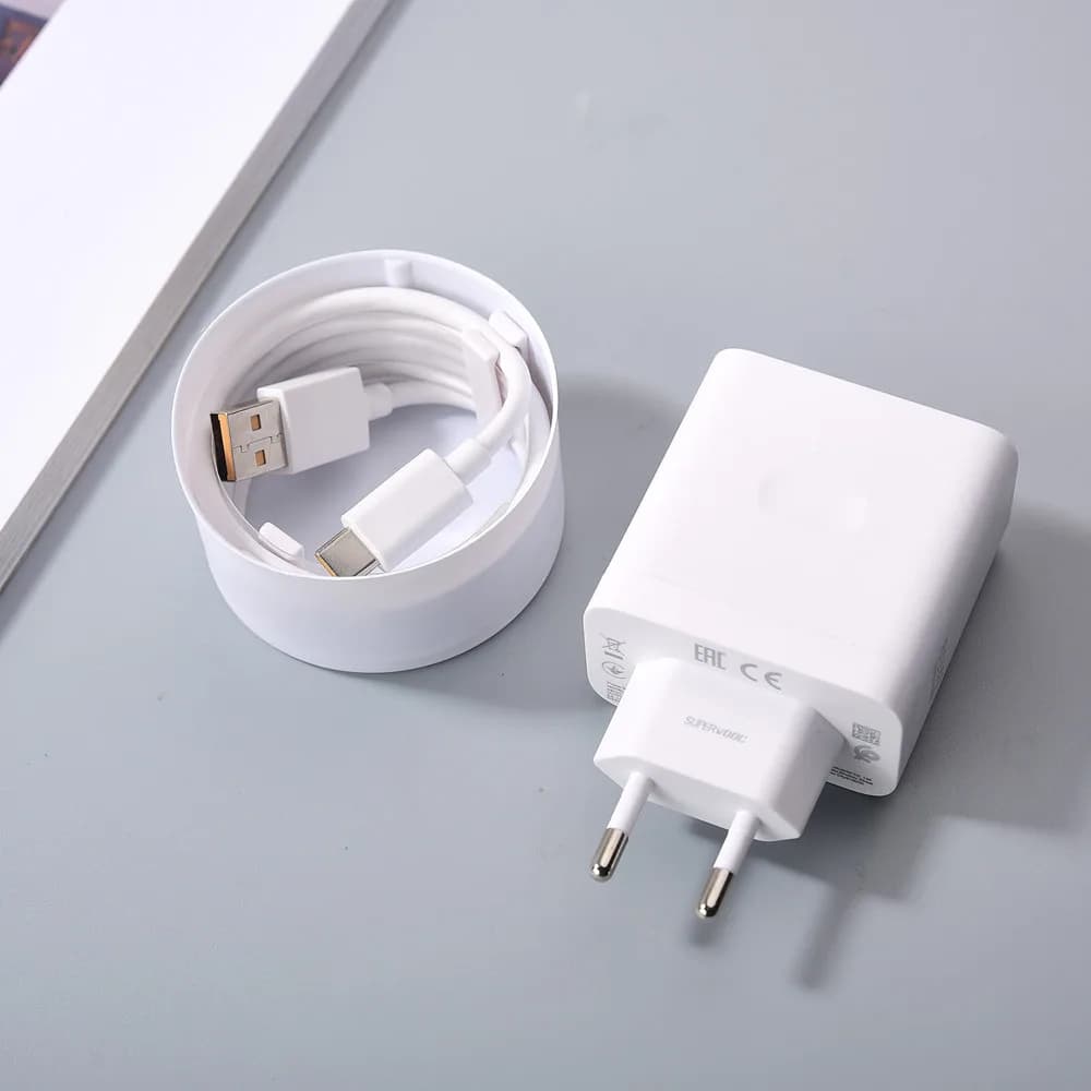 Realme 80W EU US Supervooc Adattatore di ricarica da parete veloce per GT 8 7 3 13 15 X7 Pro Q5 Neo 6 7 SE 10A 1M USB C Cavo Superdart
