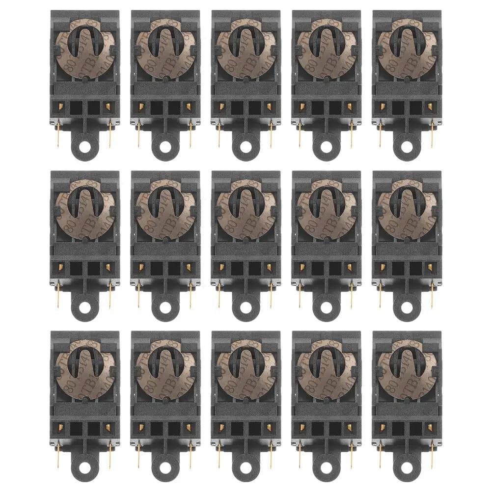 15Pcs Electric Kettle Thermostat Switch Automatic Shutoff Steam Control Button Replacement Part 250V 16A Household Appliance