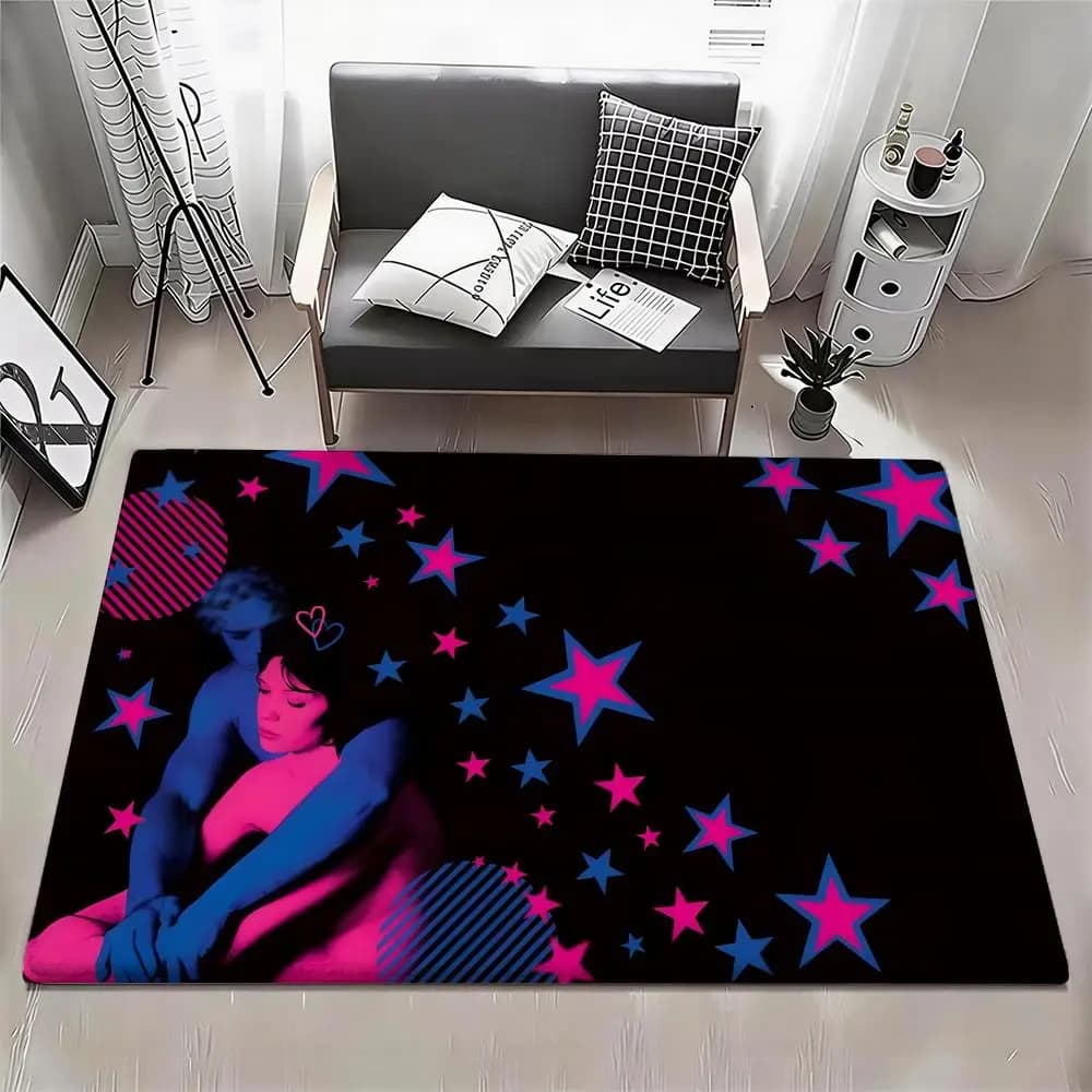 TV Girl Who Really CaresFrench Exit Floor Mat Eco - Tappetino in flanella antiscivolo inodore per interni, tappeto morbido in peluche corto per la casa