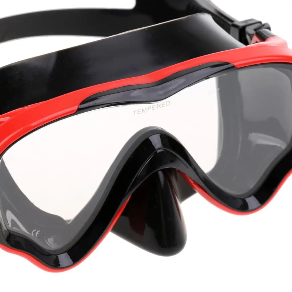 Silicone Swim Mask Adjustable Strap Tempered Glass Anti Fog Snorkel Goggles Scuba Diving Accessories for Snorkeling Trips