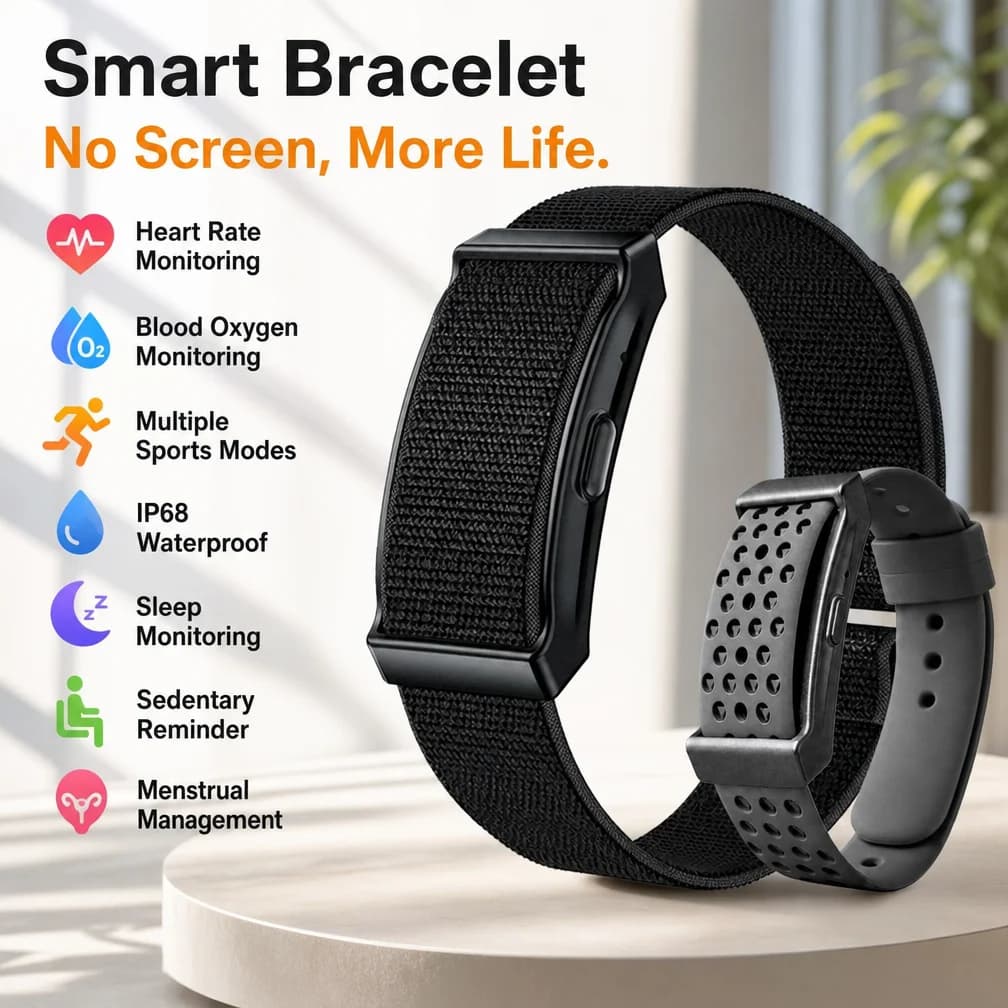 Smart bracelet heart rate blood pressure/oxygen 5ATM waterproof 100+sports modes slepp heath monitor control photo foriPhone