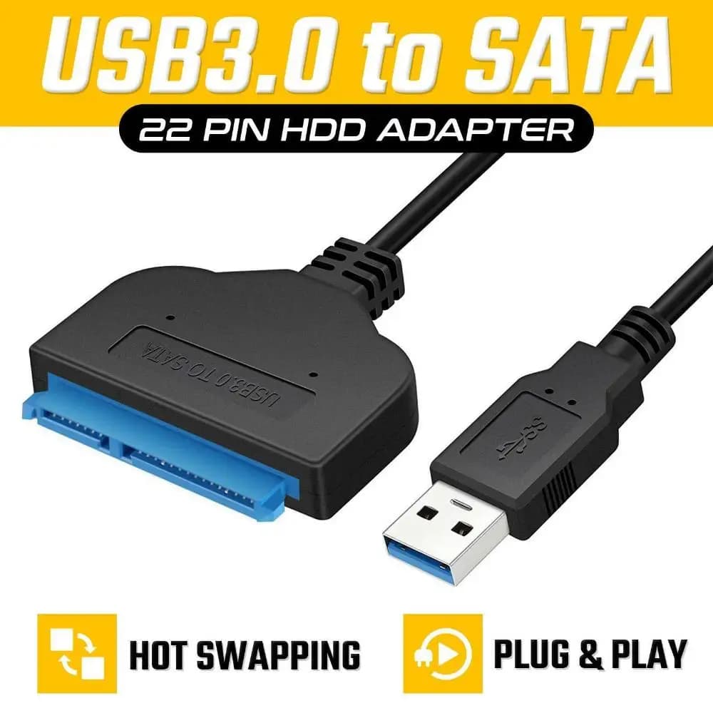 High Quality External HDD SSD 2.5 Inch 22 Pin Converter USB 3.0 To SATA Adapter Cable Hard Disk Driver