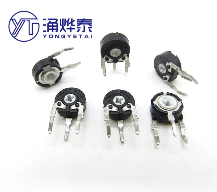 YYT 5PCS PT06-104A 100K 103A 10K 502A 5K Foro per freccia trasversale verticale PT6KH-104A potenziometro regolabile