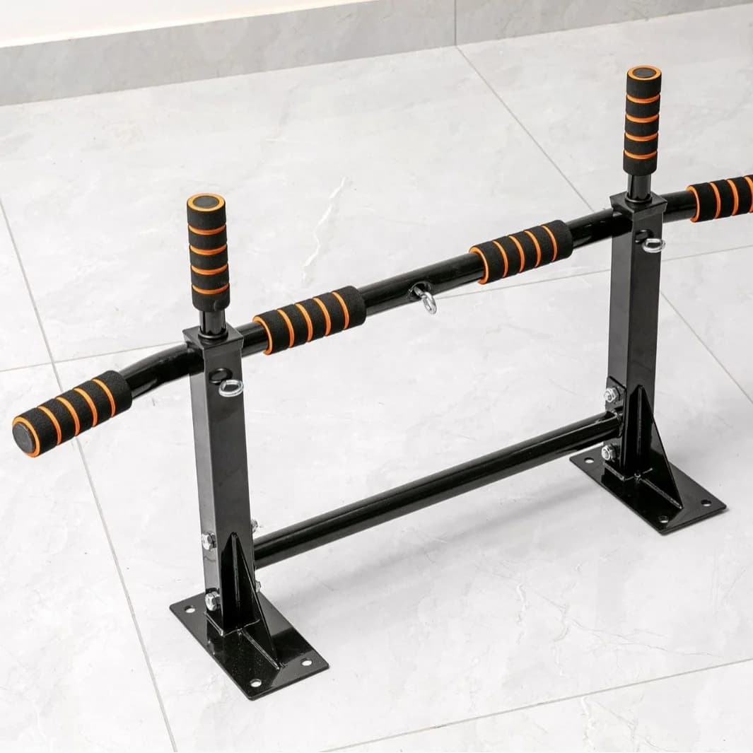 Foldable and adjustable traction bar for wall mounting Durable multifunctional indoor fitness bar
