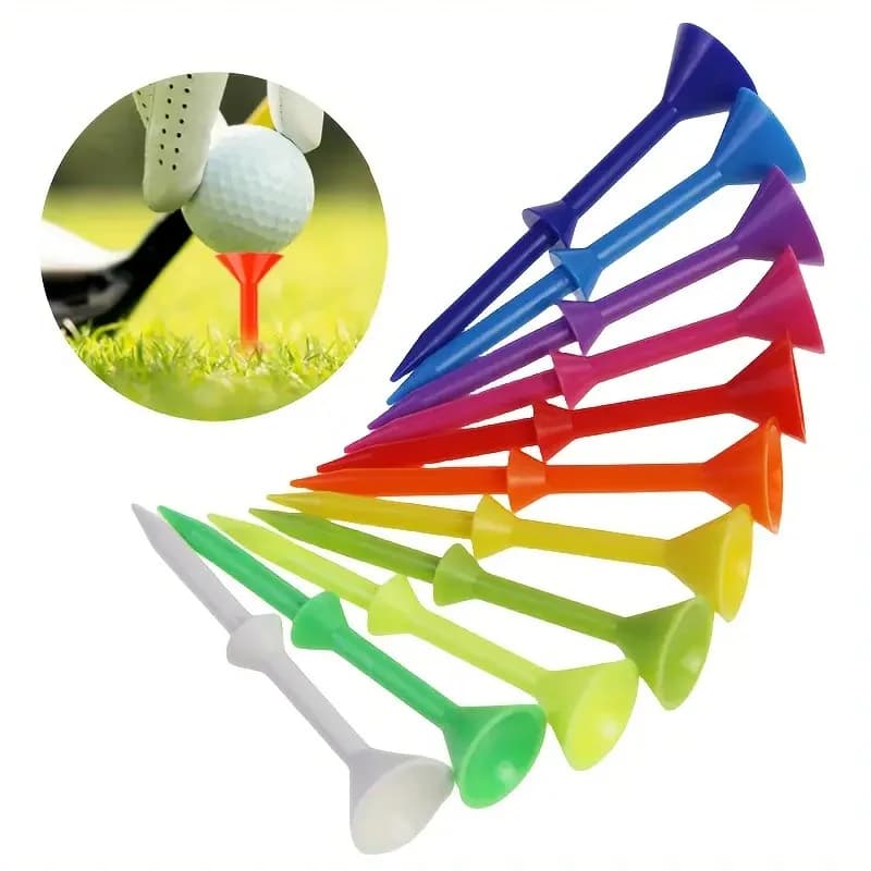 50 pezzi picchetti per tazze da vino da golf palline multicolori in plastica per sport dimensioni 83mm golf vari colori picchetti per bicchieri da vino da golf