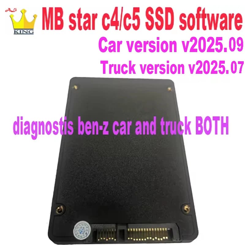 09/2025 Software SSD Win10 Xen-try per auto e camion Mercedes-Benz, per MB STAR C4 C5 SD Connect C4 Star Multiplexer obd Compact 4 Strumento Diagnostico