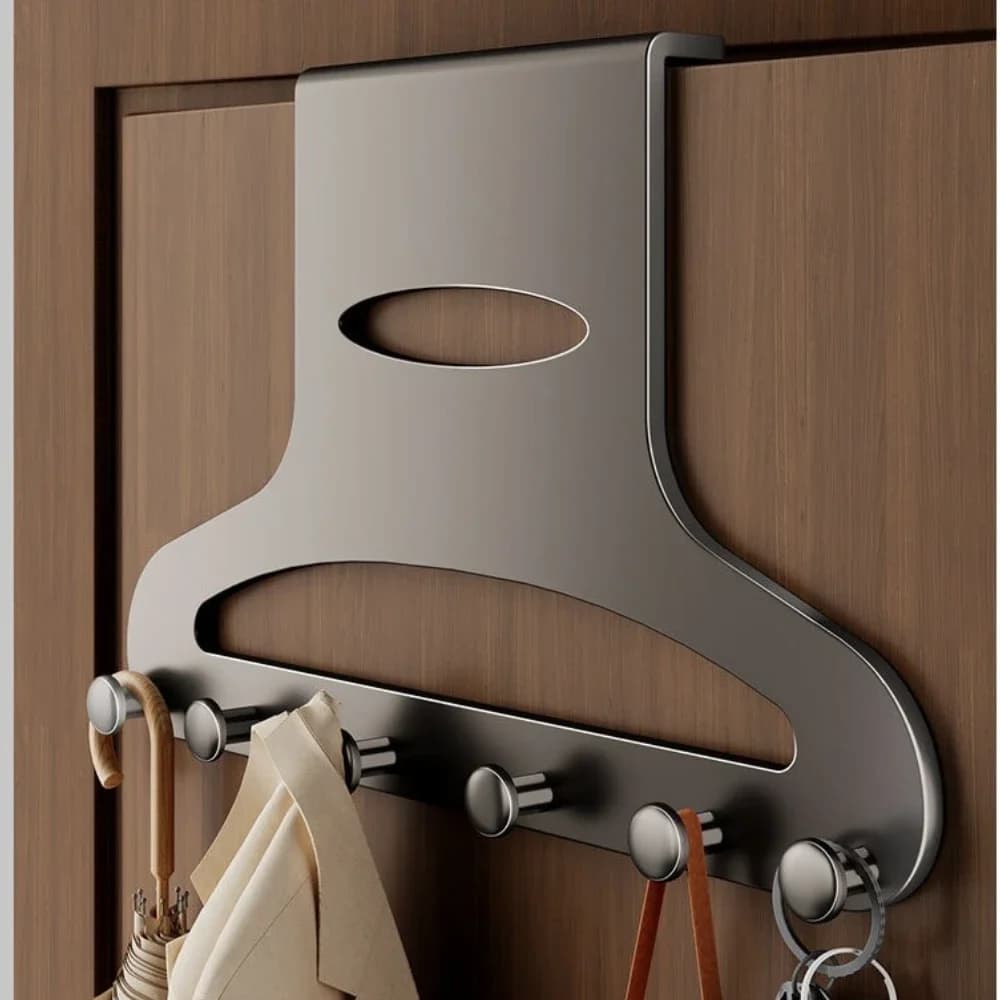 Behind The Door Hanging Hooks No Punching Required Door Hanger By Hat Clothes Cloth Home and Organization Coat Rack Home Storage