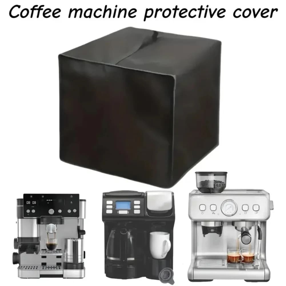 1 copertura impermeabile per macchina da caffè in tessuto Oxford 420D, protezione antipolvere pieghevole per macchina per caffè espresso, 40x40x40 cm, nera