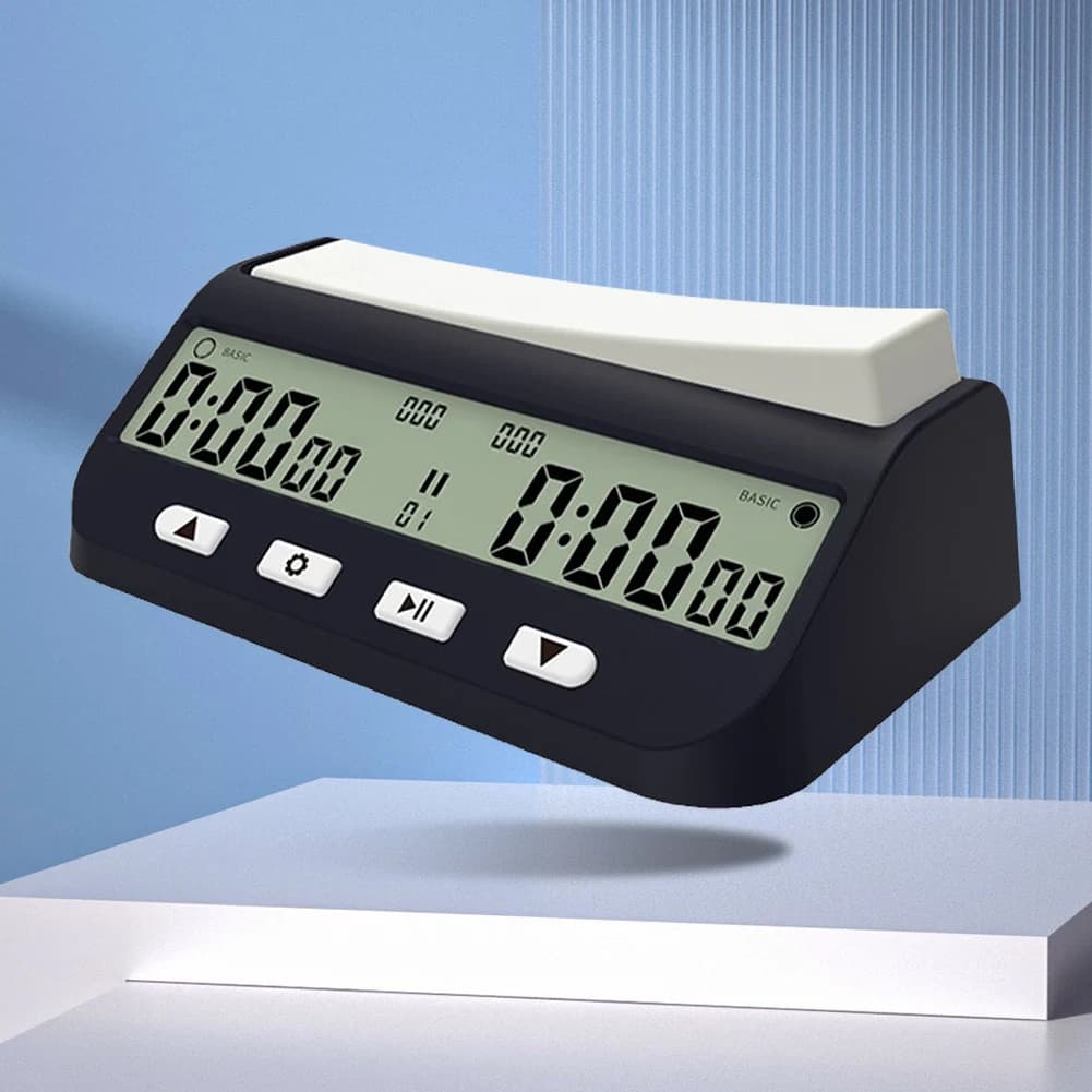Game Timer with Basic Delay and Positive Time Features Competition Game Stopwatch for Chess Game I-GO and Chinese Chess