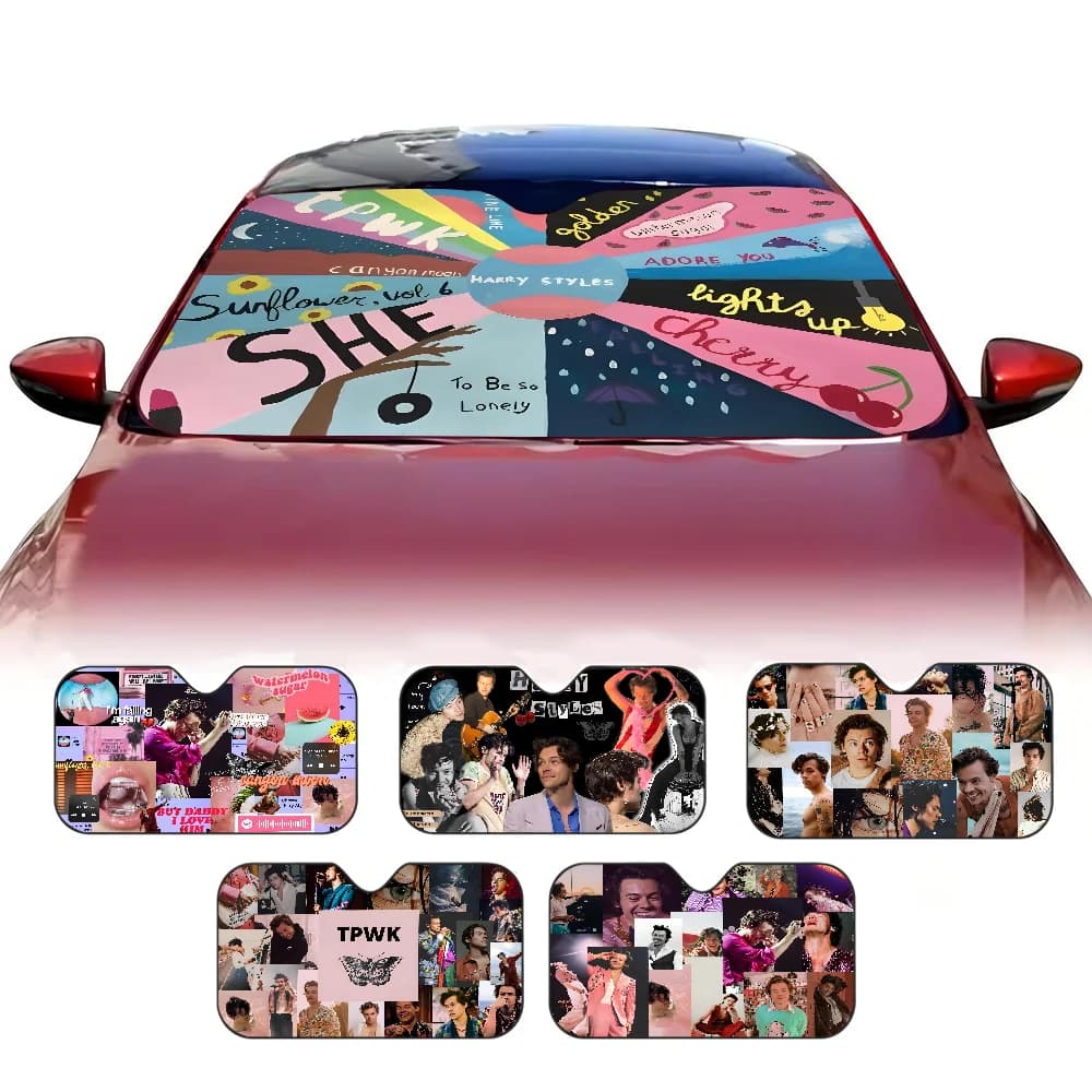 H-Harry Singer S-Styles Parabrezza per auto Parasole Copertura Pieghevole Automotive Parasole Visiera Finestra Riflettore UV Auto Mantenere l'auto Fresco