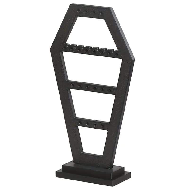 A96K-Gothic Style Earring Display Stand For Halloween Organizer Jewelry Office Home Holiday Gifts Tombstone Design Vintage Creat
