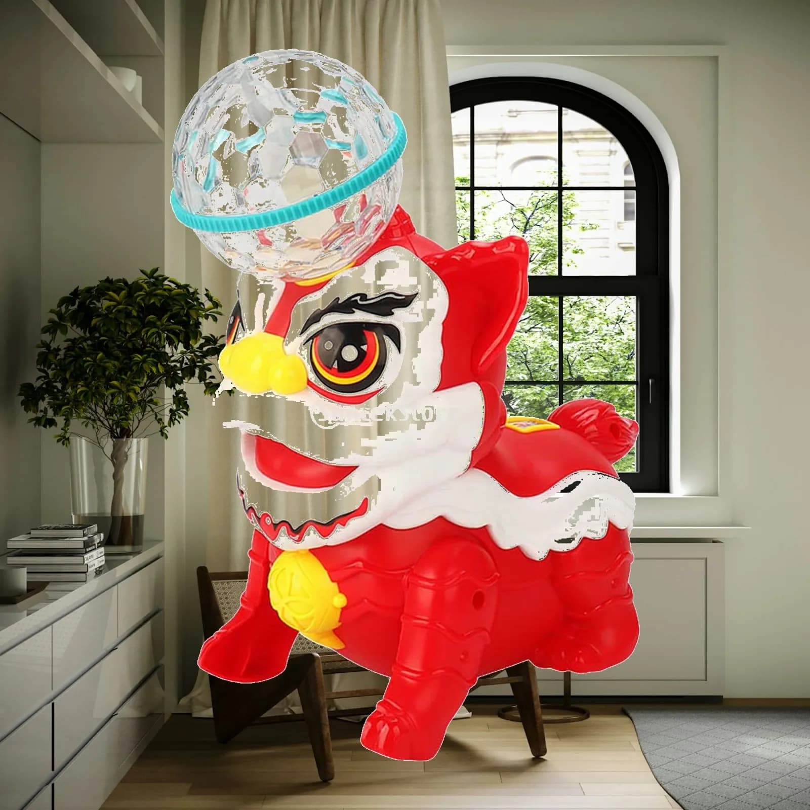 Electric Dancing Lion Educational Walking Toy for Holiday Birthday Festivals