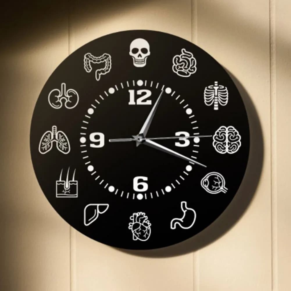 Educational wall clock Mathematical wall clock Diameter 12 inch Creative accessory for home 12 inch decorative wall clock